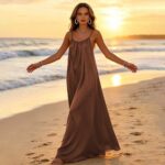 Dresses 6934 Relaxed Camisole Beach Maxi Dress