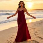 Dresses 6934 Relaxed Camisole Beach Maxi Dress